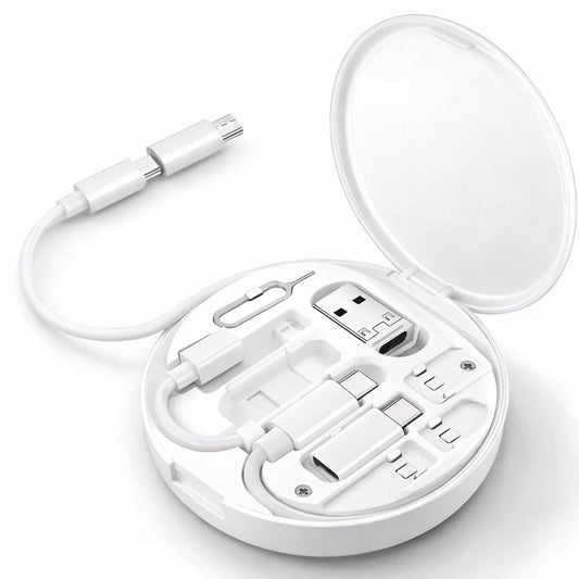 USB-C + Lightning + Micro-USB (iPhone, Android, tablette)